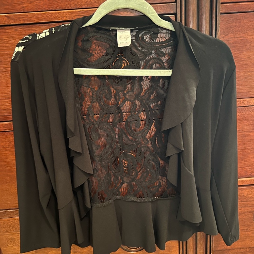 Michele Black Lace Teddy Jacket